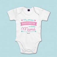 Body manga corta/larga 100% algodón de bebé para decirle a mamá cuánto lo quieres