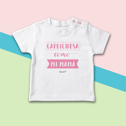 camiseta bebé caprichosa como mi mamá