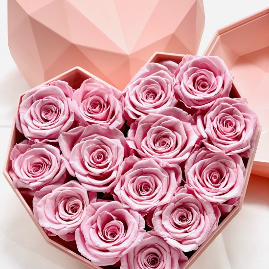 Pétalos de Rosa Eternos Corazón y rosas preservadas - LOVERSpack