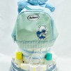 Tarta pañales DODOT Sensitive Talla 2 con Neceser NENUCO azul