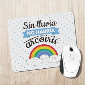 Alfombrilla para escritorio con un mensaje de inyección positiva