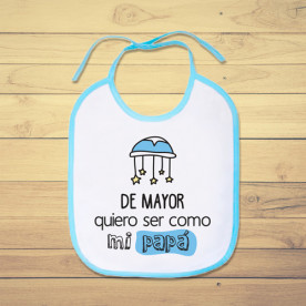 Babero de bebé personalizado para alegrarle el día a papá