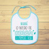 Babero de bebé personalizado para alegrarle el día a tu mamá