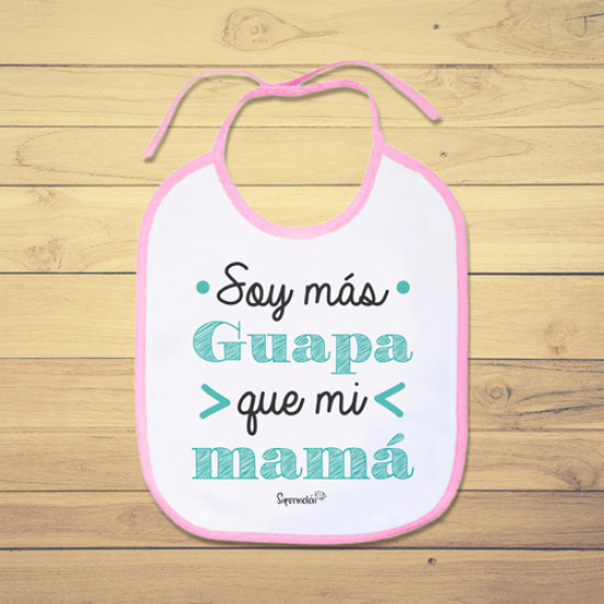 Babero bebe personalizado - Supermolón - Tienda de Regalos para bebés