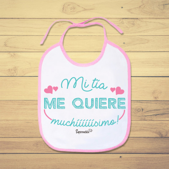 Babero con Frase para Tía - Creaciones Mamá