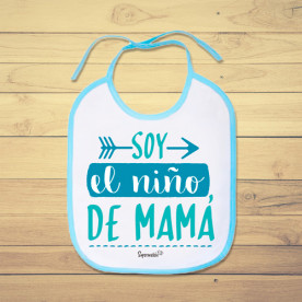 Babero personalizado de bebé para decirle a mamá cuánto la quieres