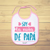 Babero personalizado de bebé para decirle a papá cuánto lo quieres