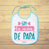 Babero personalizado de bebé para decirle a papá cuánto lo quieres