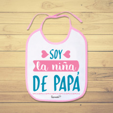 Babero personalizado de bebé para decirle a papá cuánto lo quieres