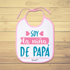 Babero personalizado de bebé para decirle a papá cuánto lo quieres