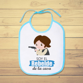 Babero personalizado para el bebé rebelde de la casa, de Star Wars