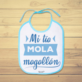 Babero personalizado para tu sobrino favorito. Porque molas mogollón!