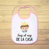 Babero personalizado para el bebé de la casa