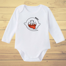 Divertido body de bebé de manga corta/larga 100% algodón, ideal para Halloween.