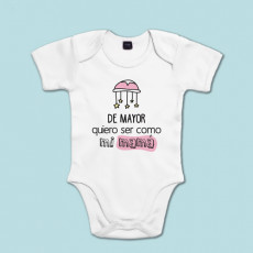 Body manga corta/larga 100% algodón de bebé para alegrar el día a mamá