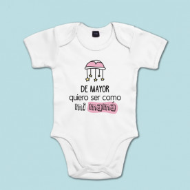 Body manga corta/larga 100% algodón de bebé para alegrar el día a mamá