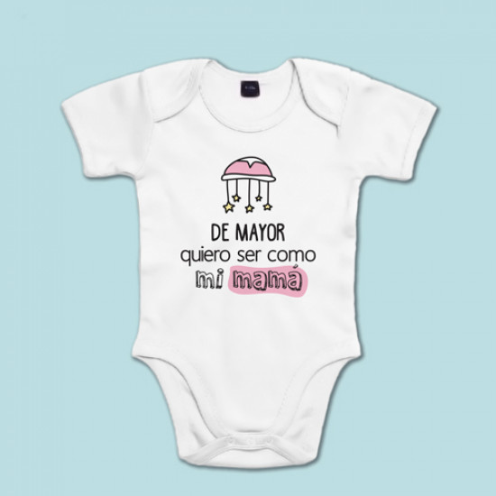 Redundante Elevado pañuelo de papel Body bebe personalizado - Supermolón - De mayor quiero ser como mi mamá