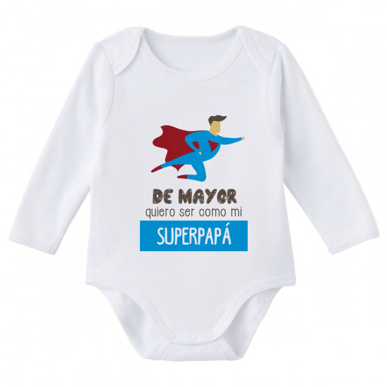 Body personalizado Tengo un super papá con 40 años - Tú personalizas