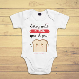 Body de algodón de manga corta/larga para niña. Elige tu color, blanco, rosa, azul o negro