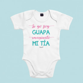 Body para bebé personalizado, ideal para regalar a tu sobrino. Por que las dos sois muy guapas, regálale este body de bebé original.