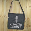 Bolso de tela "tote bag" de algodón orgánico reciclado con diseño de American Horror Story