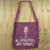 Bolso de tela "tote bag" de algodón orgánico reciclado con diseño de American Horror Story