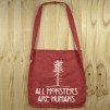 Bolso de tela "tote bag" de algodón orgánico reciclado con diseño de American Horror Story