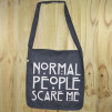 Bolso de tela "tote bag" de algodón orgánico reciclado con diseño de American Horror Story