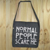 Bolso de tela "tote bag" de algodón orgánico reciclado con diseño de American Horror Story