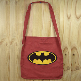 Bolso de tela "tote bag" de algodón orgánico reciclado con diseños de Súper héroes