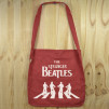 Bolso de tela "tote bag" de algodón orgánico reciclado con diseño de Stranger things versión Beatles