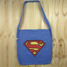 Bolso de tela "tote bag" de algodón orgánico reciclado con diseños de Súper héroes