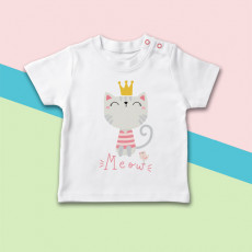 Camiseta Niña Meow - Supermolón - Camisetas infantiles