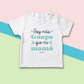 Camiseta para bebé de manga corta, con frase original.