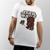 Camiseta Chewbacca dándole patada a Porg