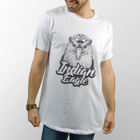 Camiseta de manga corta unisex con dibujo de un águila india