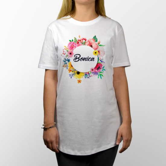 Camiseta chica "Bonica" - Tienda de camisetas para mujer