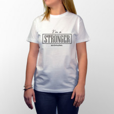 Camiseta manga corta para mujeres fuertes y valientes