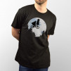 Camiseta negra unisex silueta de un Minion como en la pelicula de E.T