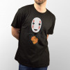 Camiseta divertida unisex Spirited Away, Sin Rostro, ofreciendo paella valenciana