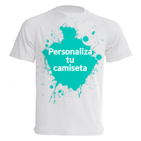 Camiseta larga de manga corta para que la personalices a tu gusto