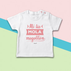 Camiseta de manga corta para bebé, ideal para regalar a tu sobrino. Sé la tía más molona!