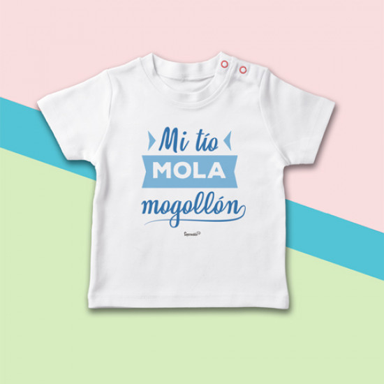 Facultad interior Más grande Camiseta para bebé "Mi tío mola mogollón" - Supermolón - Camisetas verano  para recién nacidos