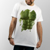 Camiseta blanca unisex de manga corta con dibujo de Hulk de Marvel