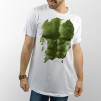 Camiseta blanca unisex de manga corta con dibujo de Hulk de Marvel