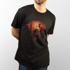 Camiseta unisex manga corta de la película "El Hobbit" representando el ojo de Sauron