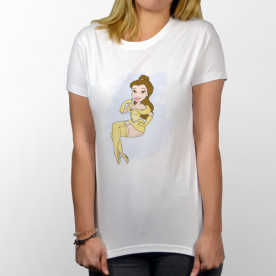 Camiseta unisex de manga corta con dibujo de la princesa Disney "Bella"
