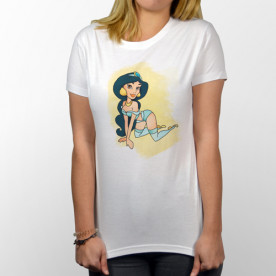 Camiseta unisex de manga corta con dibujo de la princesa Disney "Jasmine"