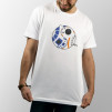 Divertida camiseta con los personajes de star Wars R2-D2 y BB-8 formando el símbolo del Ying y Yang