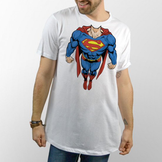 Superman Flying determinación camiseta de manga corta para hombre 